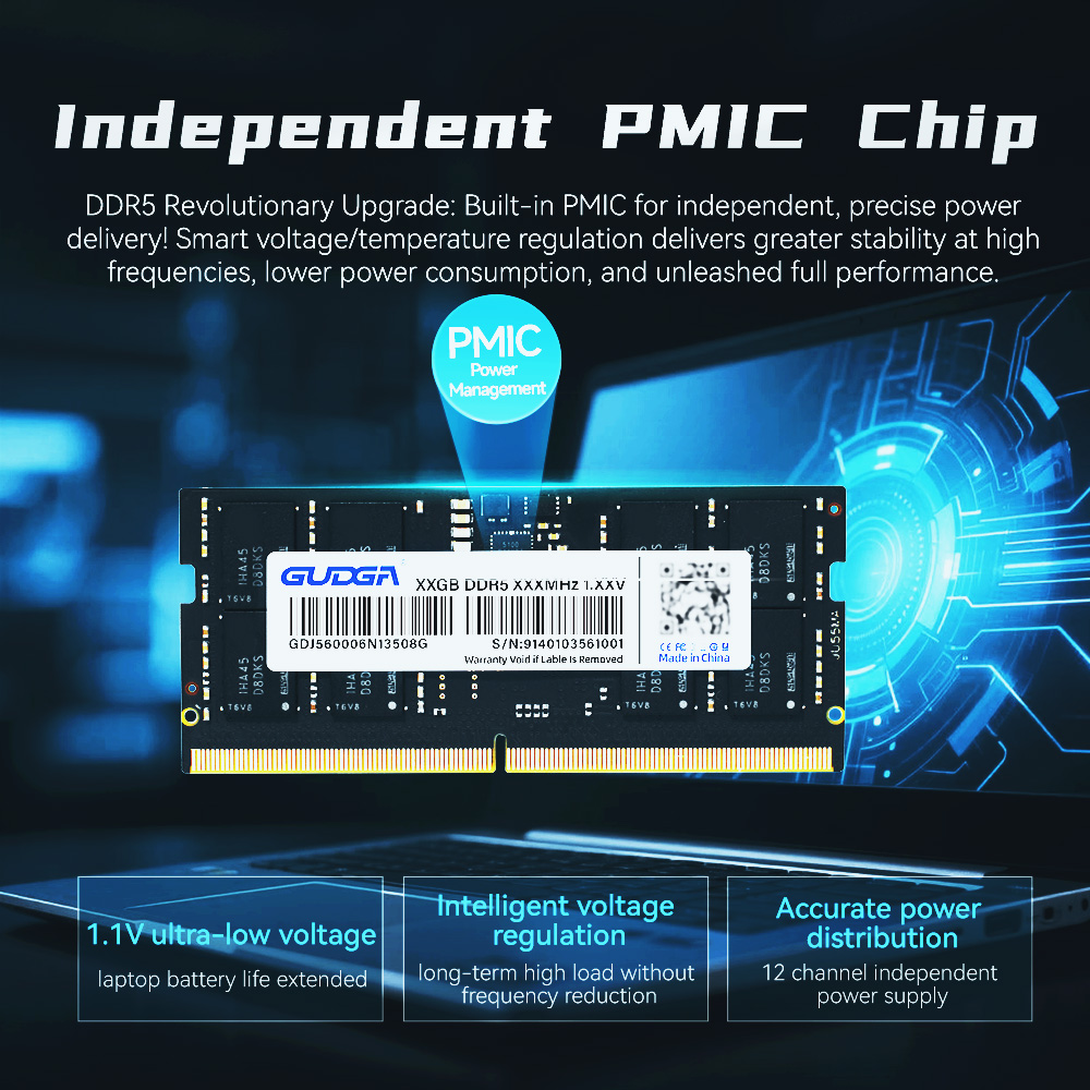 Memoria RAM GUDGA DDR5 de 8GB, - Ddr5 4800Mhz reseña y precio