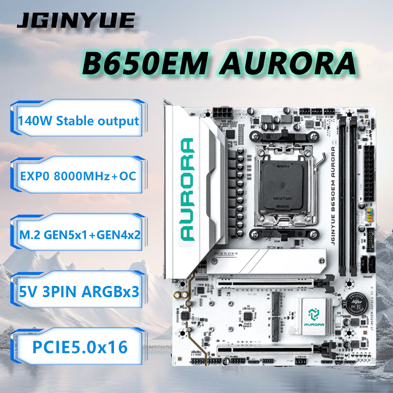 JGINYUE B650M AURORA nueva pla - Ddr5 Rgb Ram reseña y precio